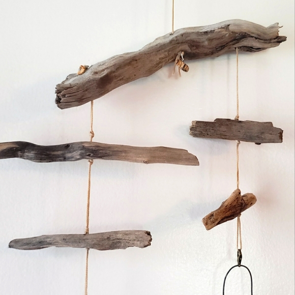Driftwood plant propagation hanging mobile (handmade, for small cuttings) - Picture 3 of 7